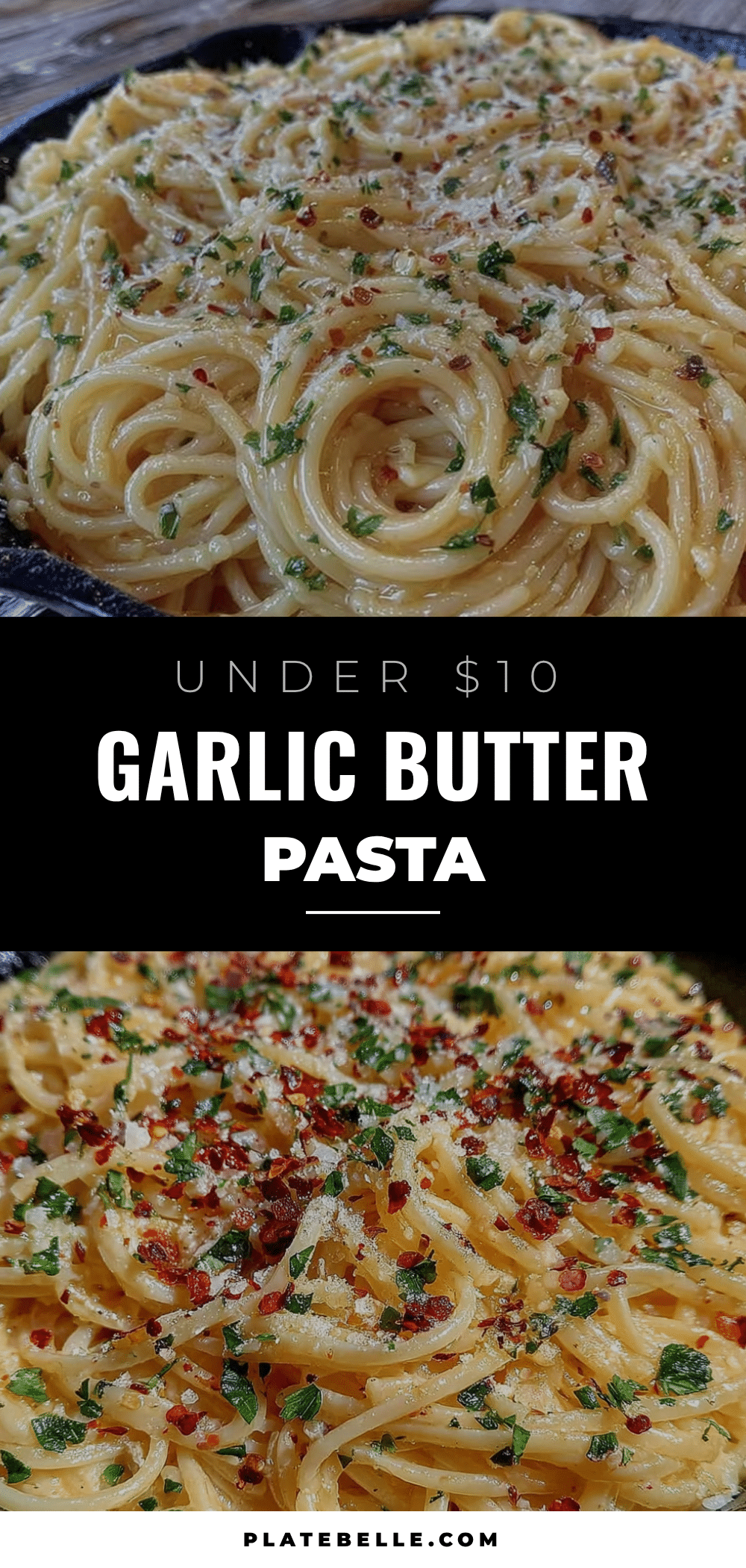 one-pot garlic butter pasta under $10 recipe