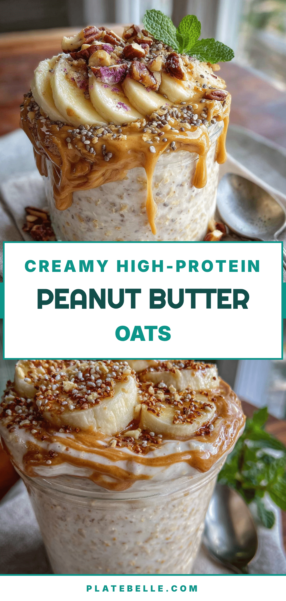 peanut butter banana overnight oats recipe