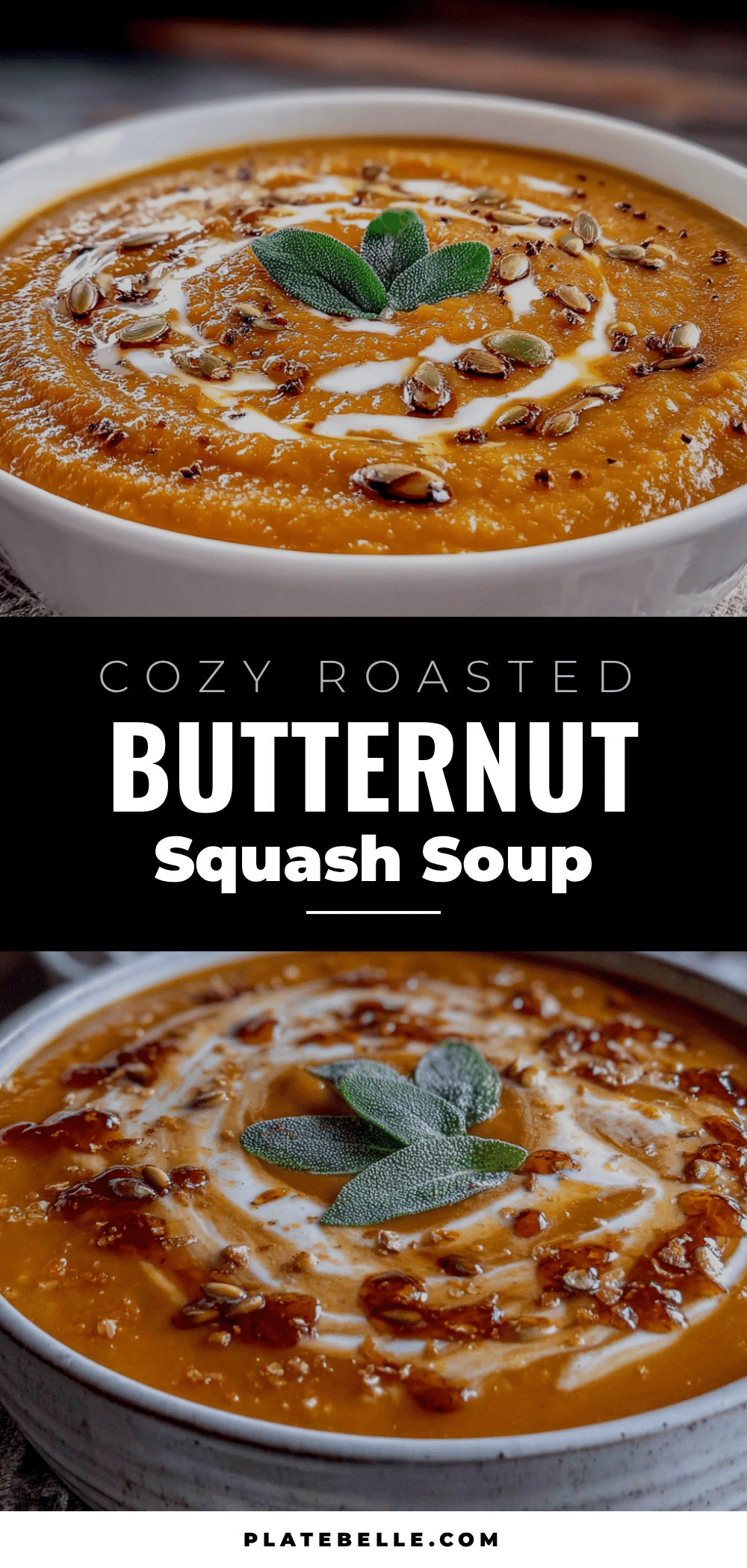 roasted butternut squash soup with sage recipe