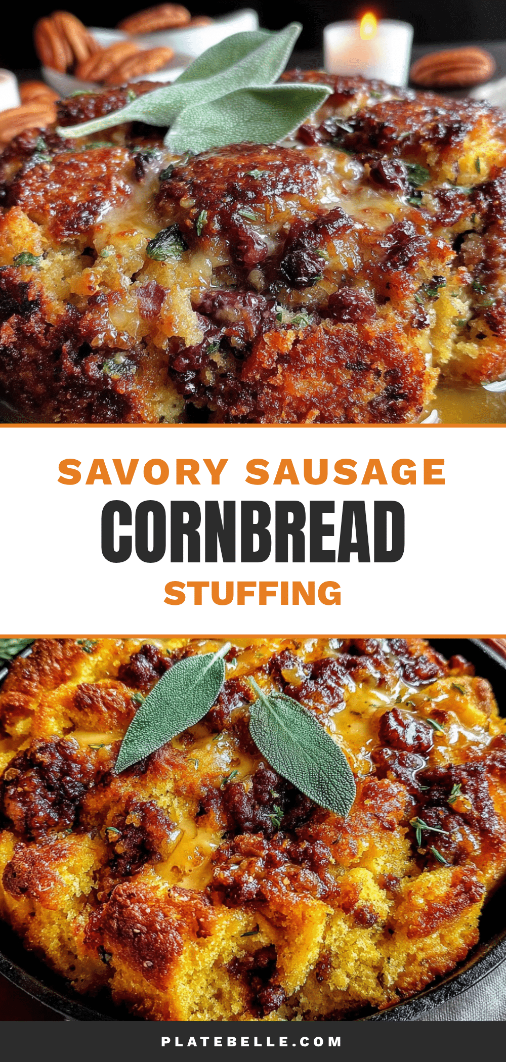 savory sausage cornbread stuffing with sage recipe