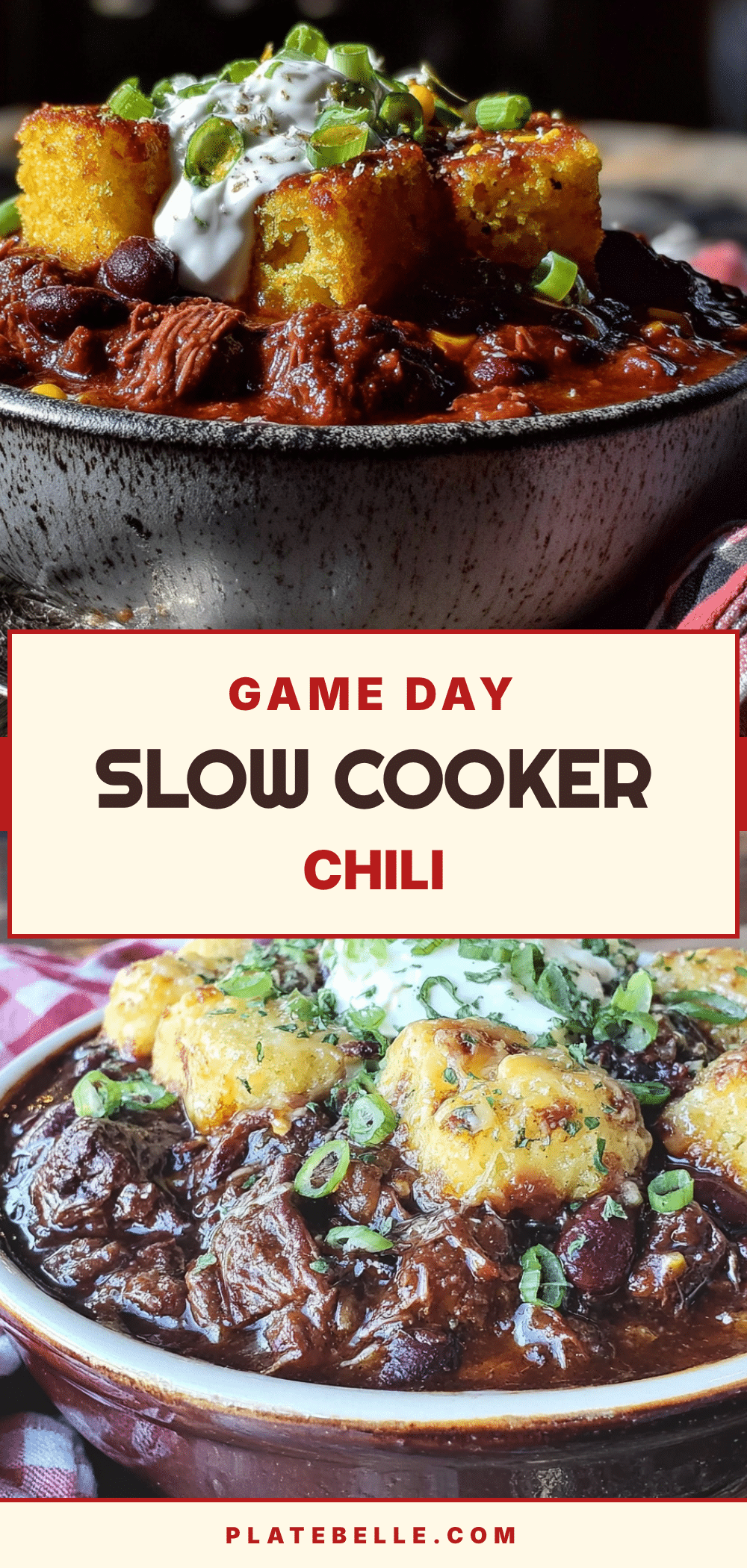 slow cooker football sunday chili recipe