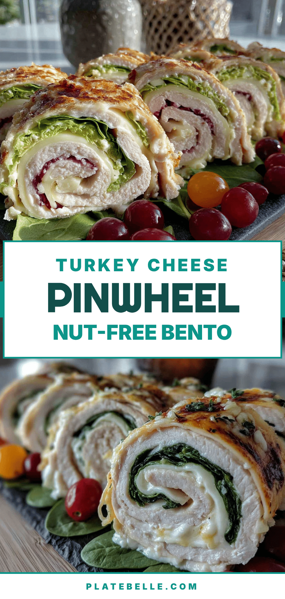 turkey cheese pinwheel bento rolls recipe