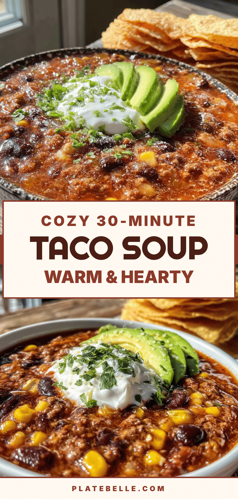 30-minute taco soup recipe