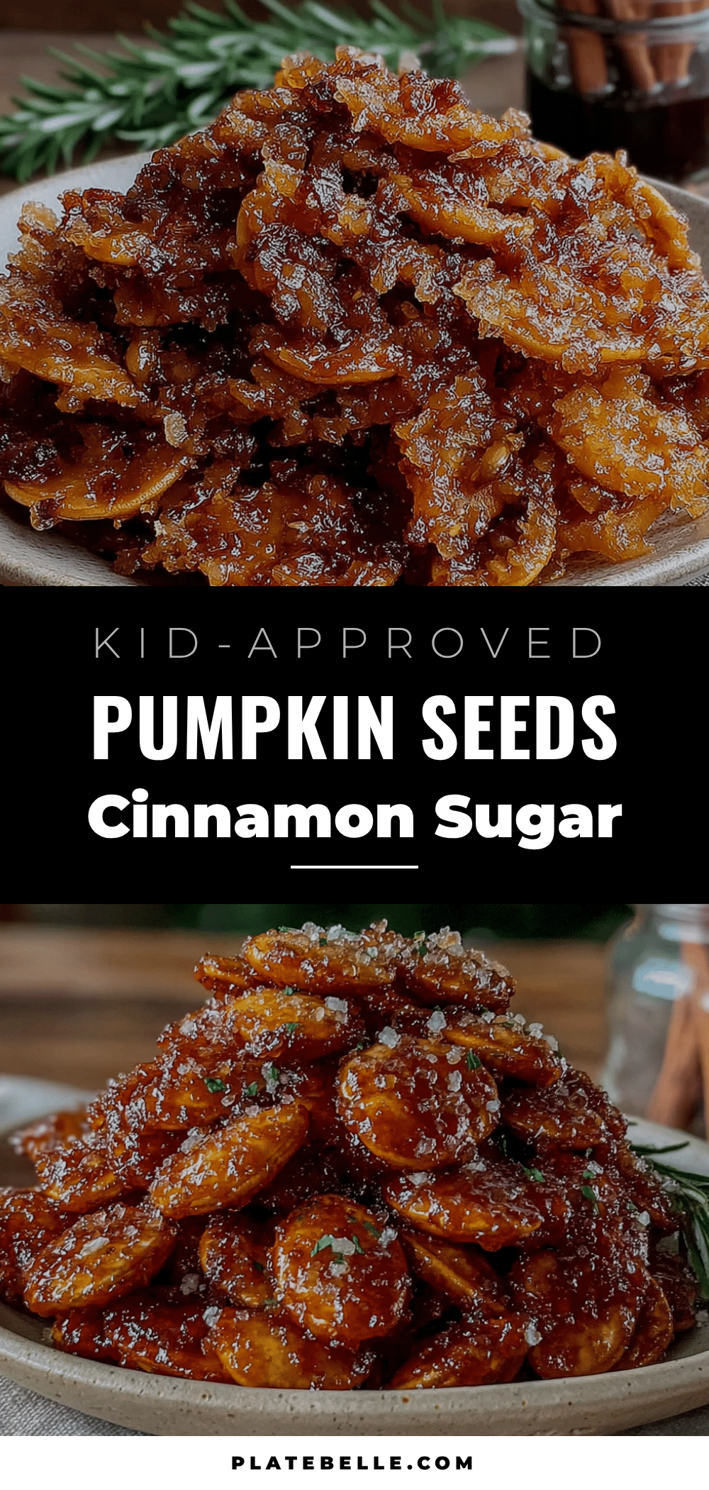 air fryer cinnamon sugar pumpkin seeds recipe