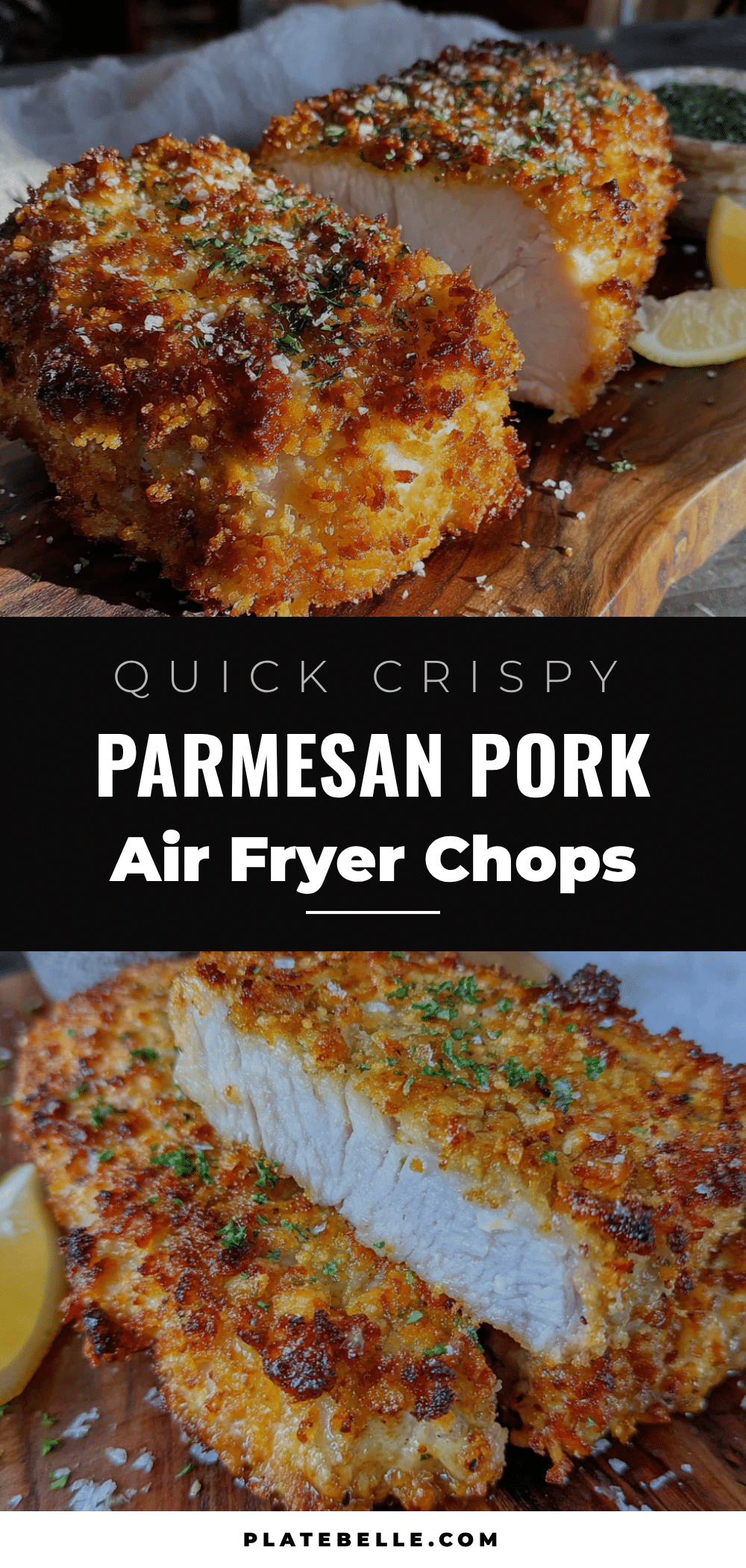 air fryer parmesan pork chops recipe