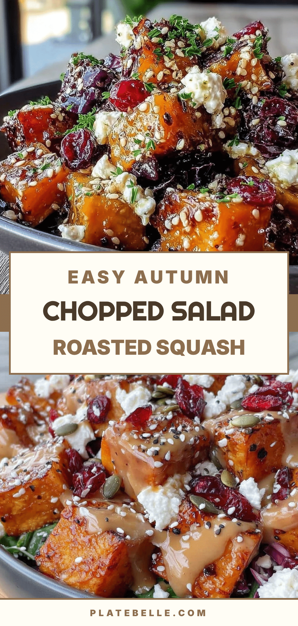 autumn chopped salad with roasted squash recipe