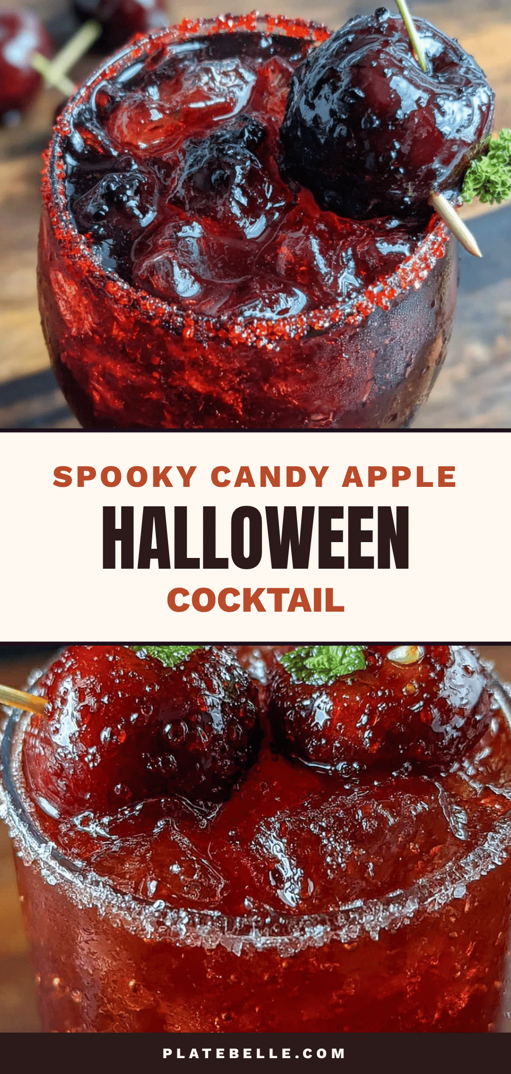 candy apple halloween cocktail recipe