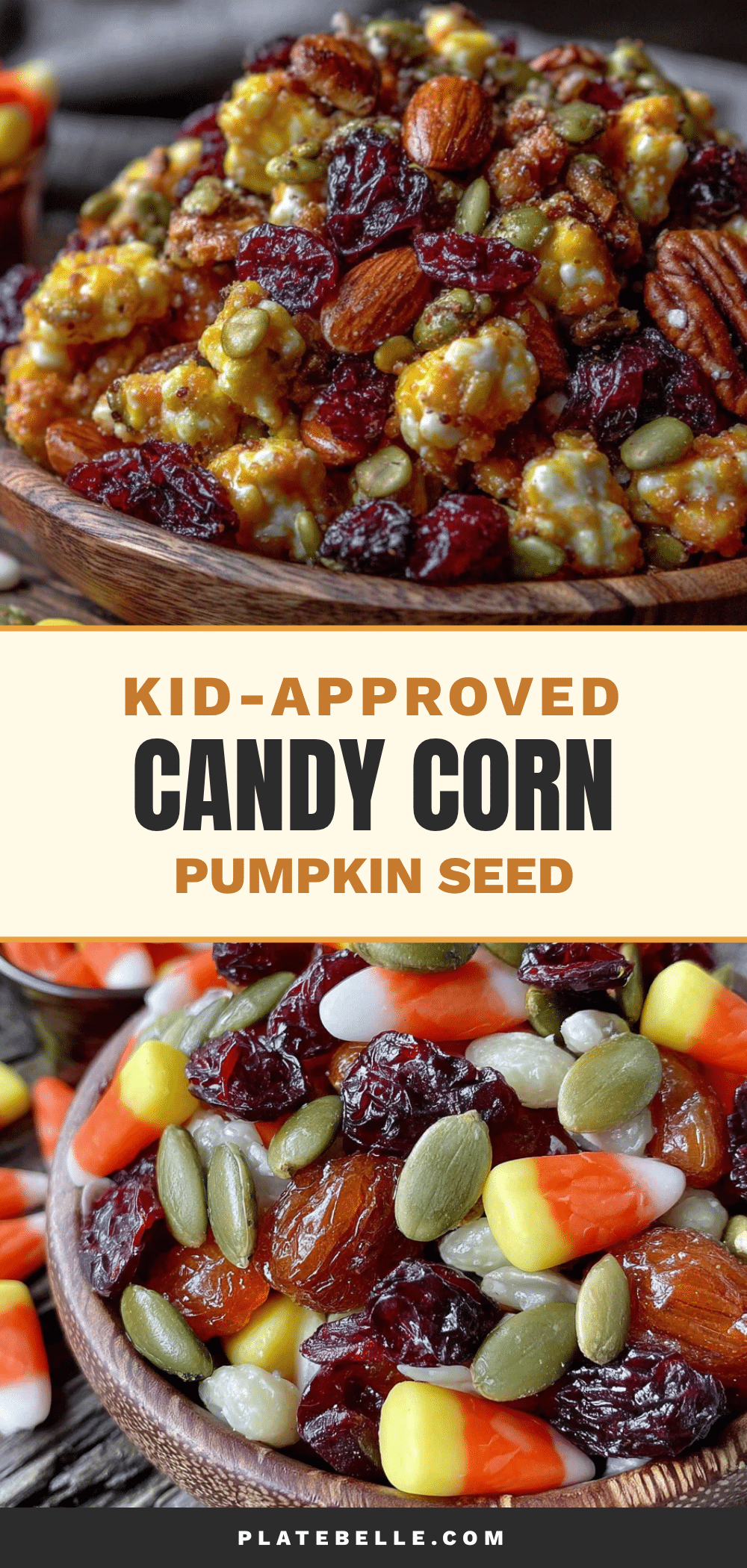 candy corn pumpkin seed trail mix recipe