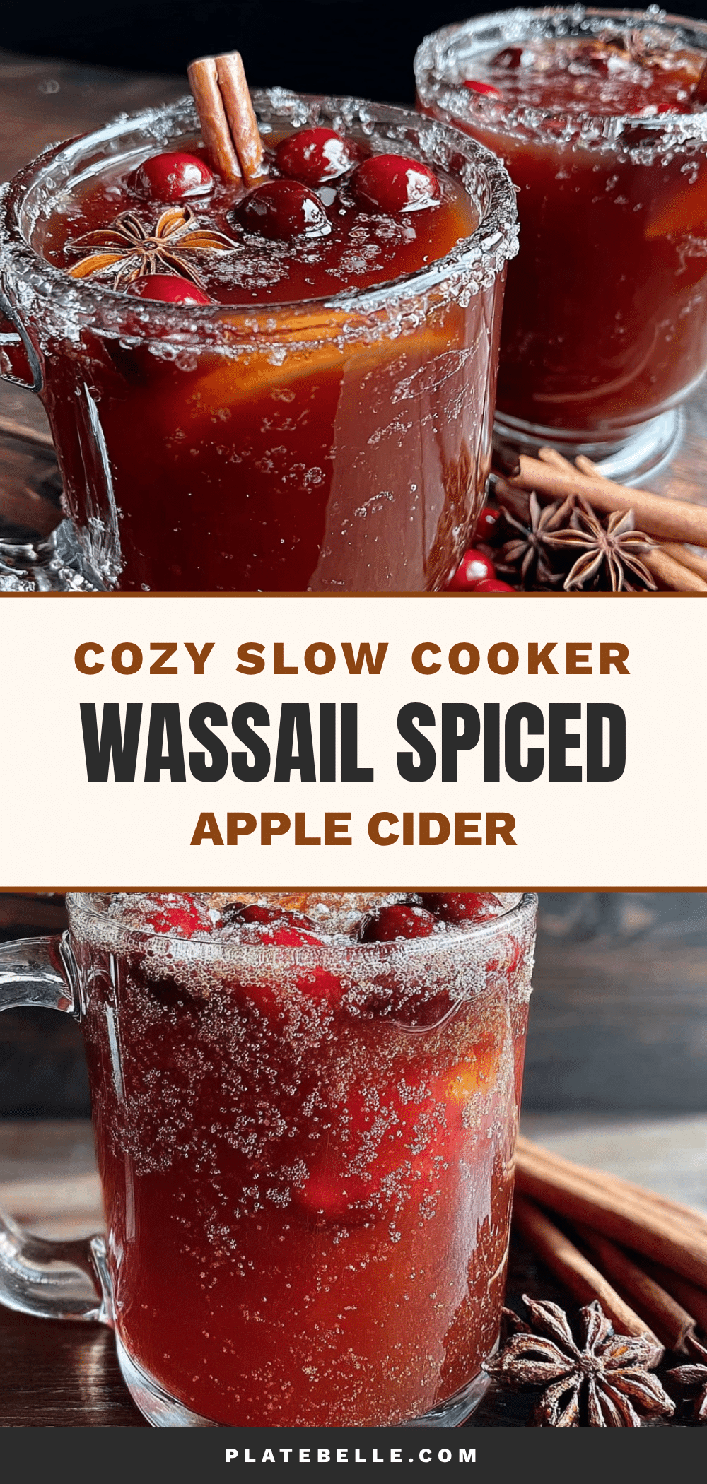 cozy slow cooker wassail spiced apple cider recipe