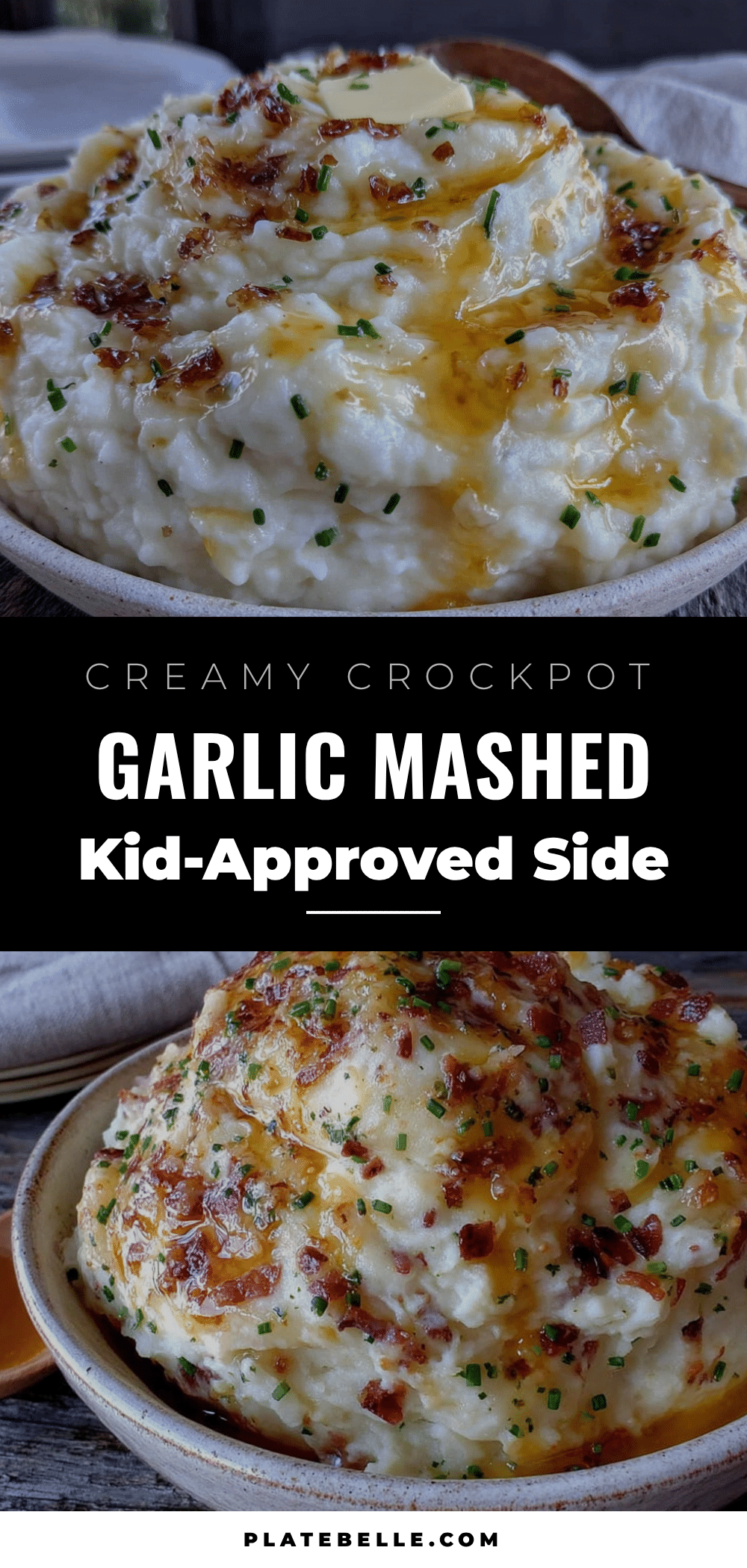 creamy crockpot garlic mashed potatoes recipe