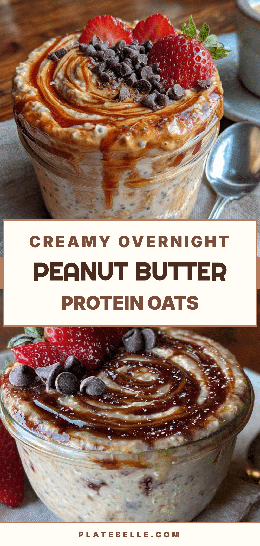 creamy overnight peanut butter protein oats recipe