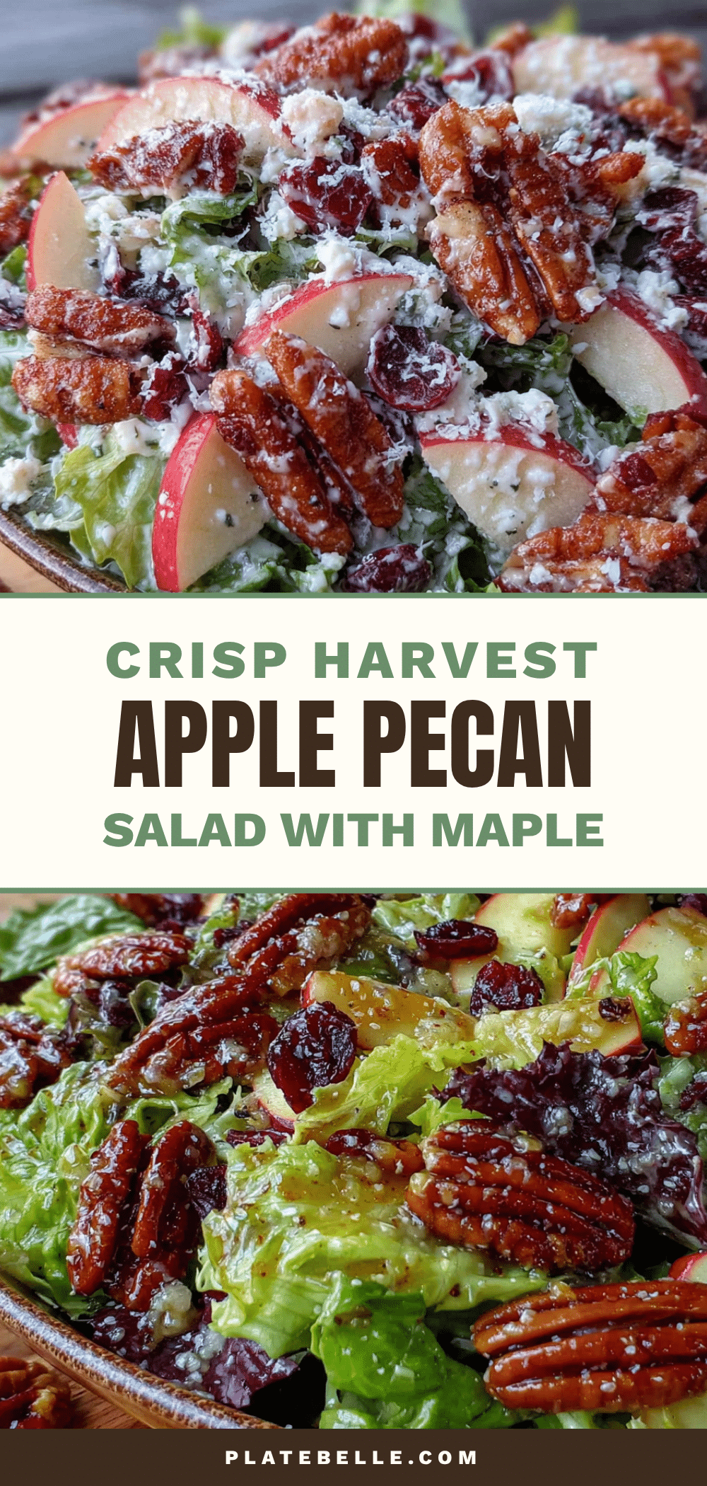 crisp harvest apple pecan salad recipe