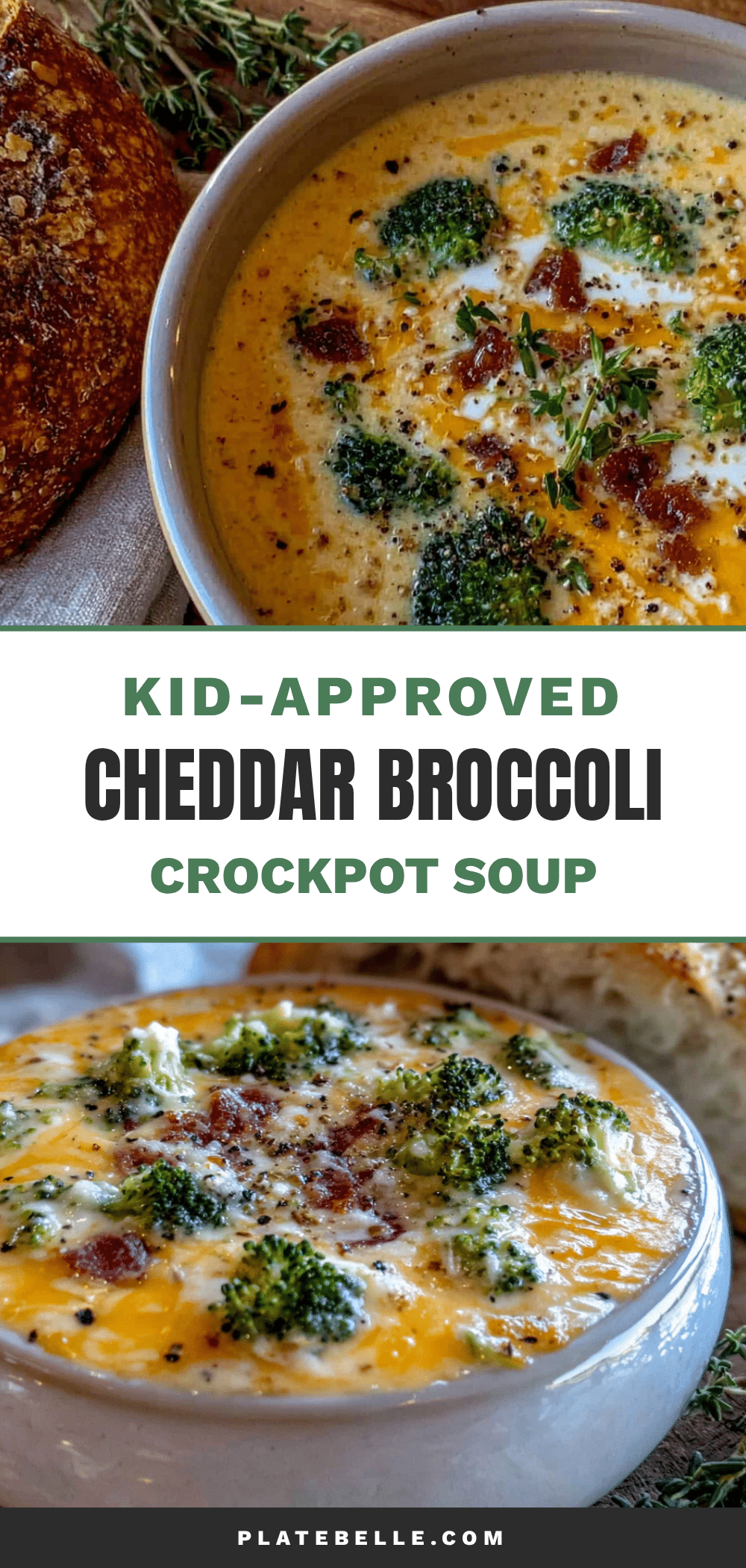 crockpot cheddar broccoli soup recipe