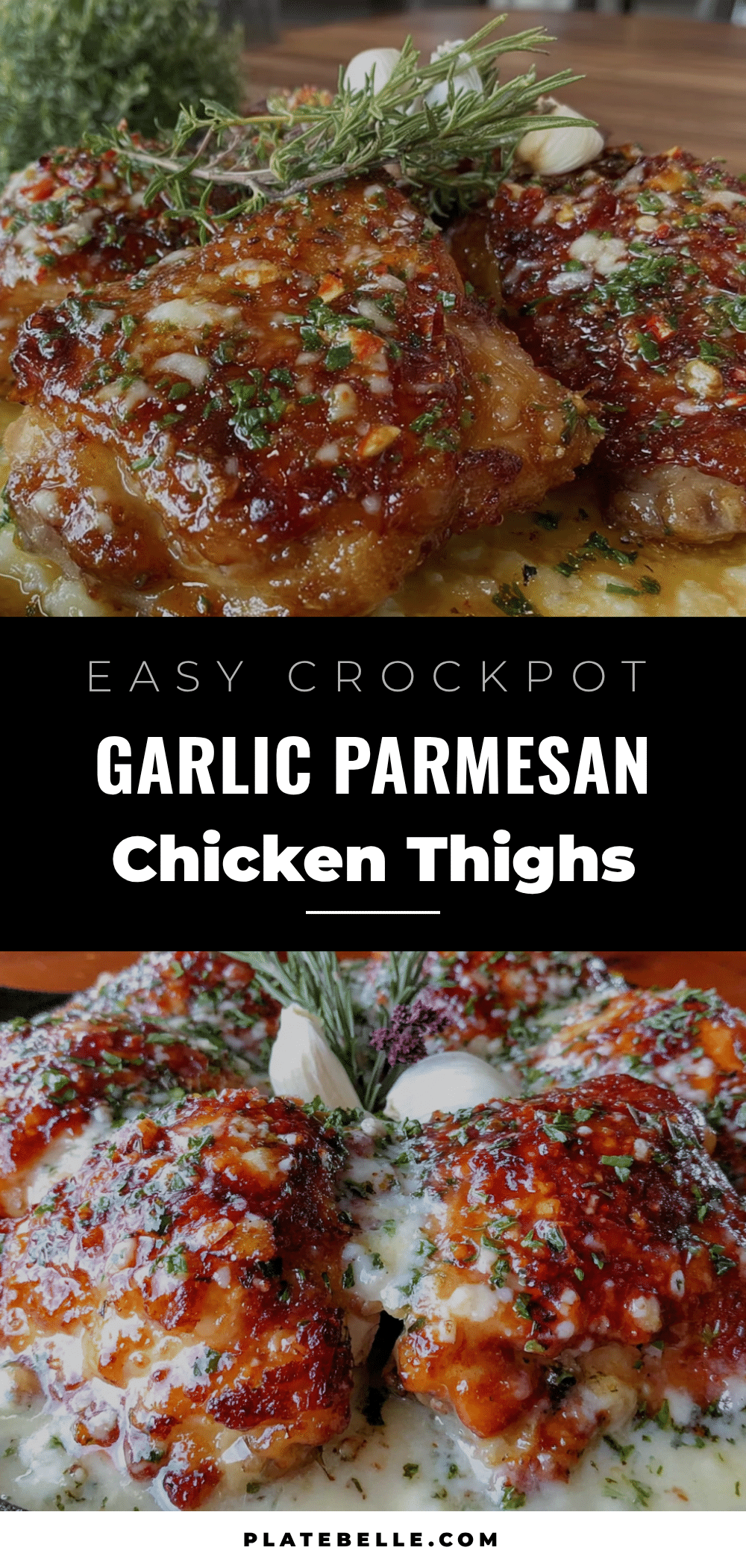 crockpot garlic parmesan chicken thighs recipe