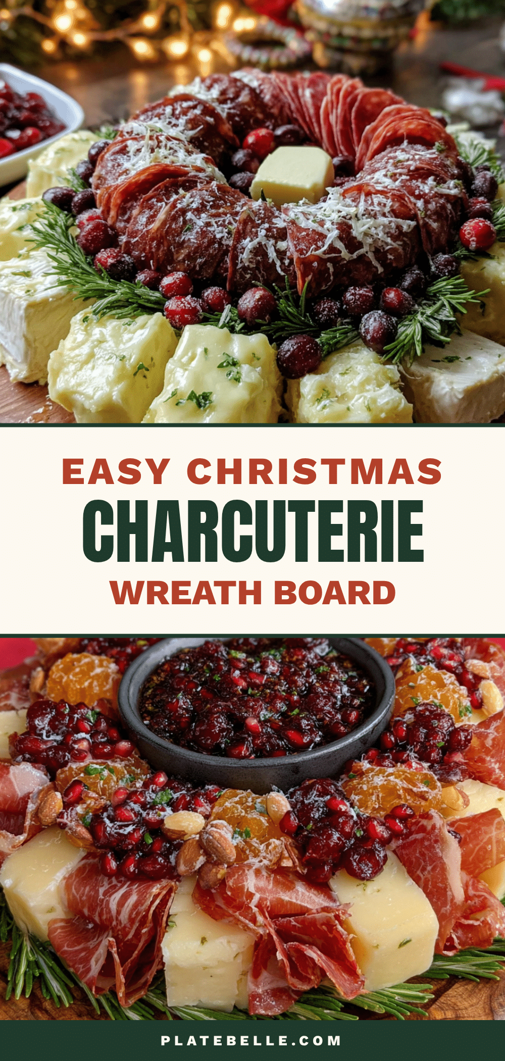 Easy Christmas Charcuterie Wreath Board recipe