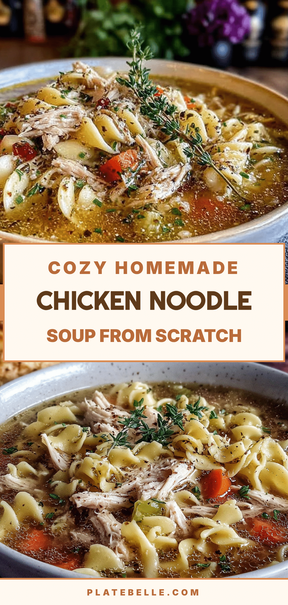 easy homemade chicken noodle soup from scratch recipe