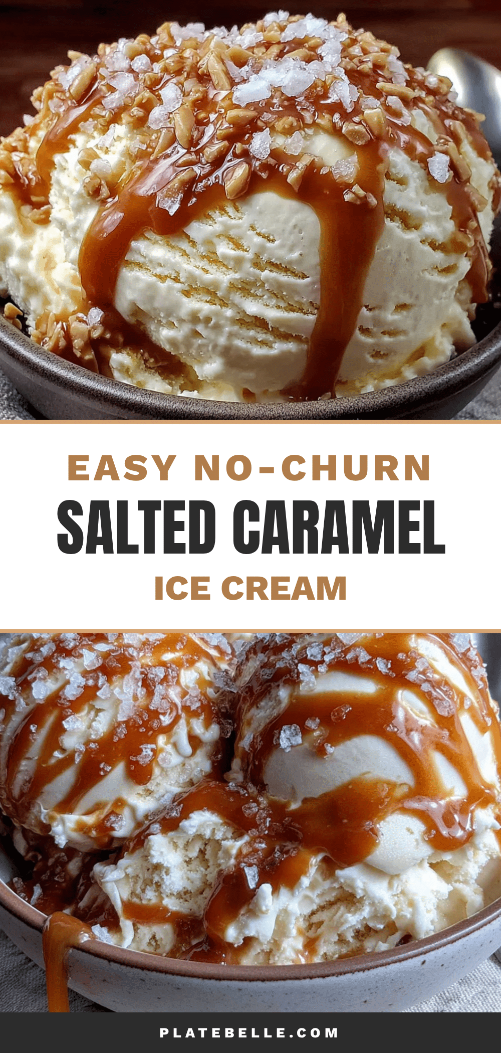 easy no-churn salted caramel ice cream recipe