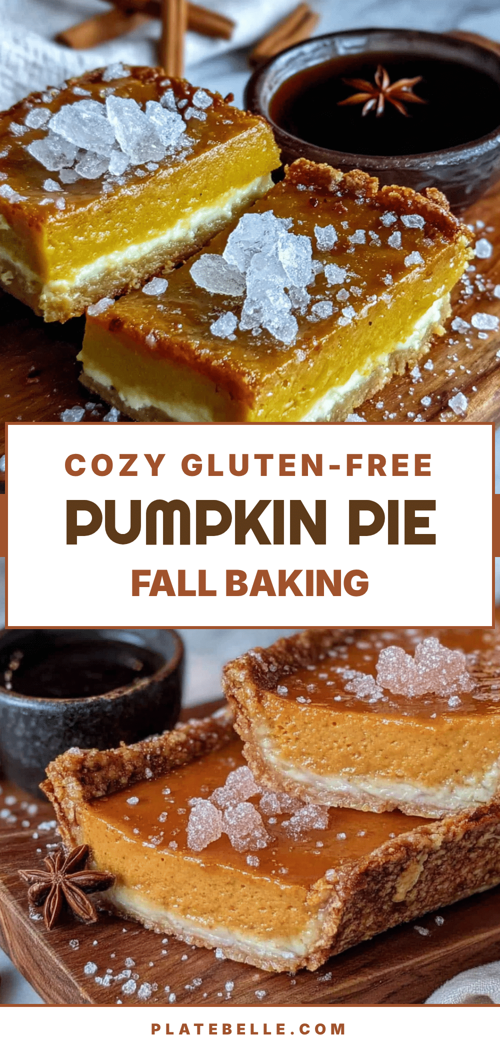 gluten-free pumpkin pie bars recipe