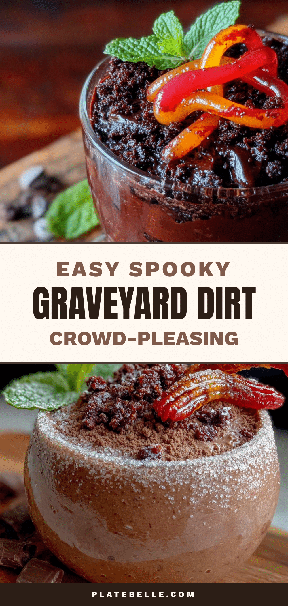 Halloween dirt cups recipe