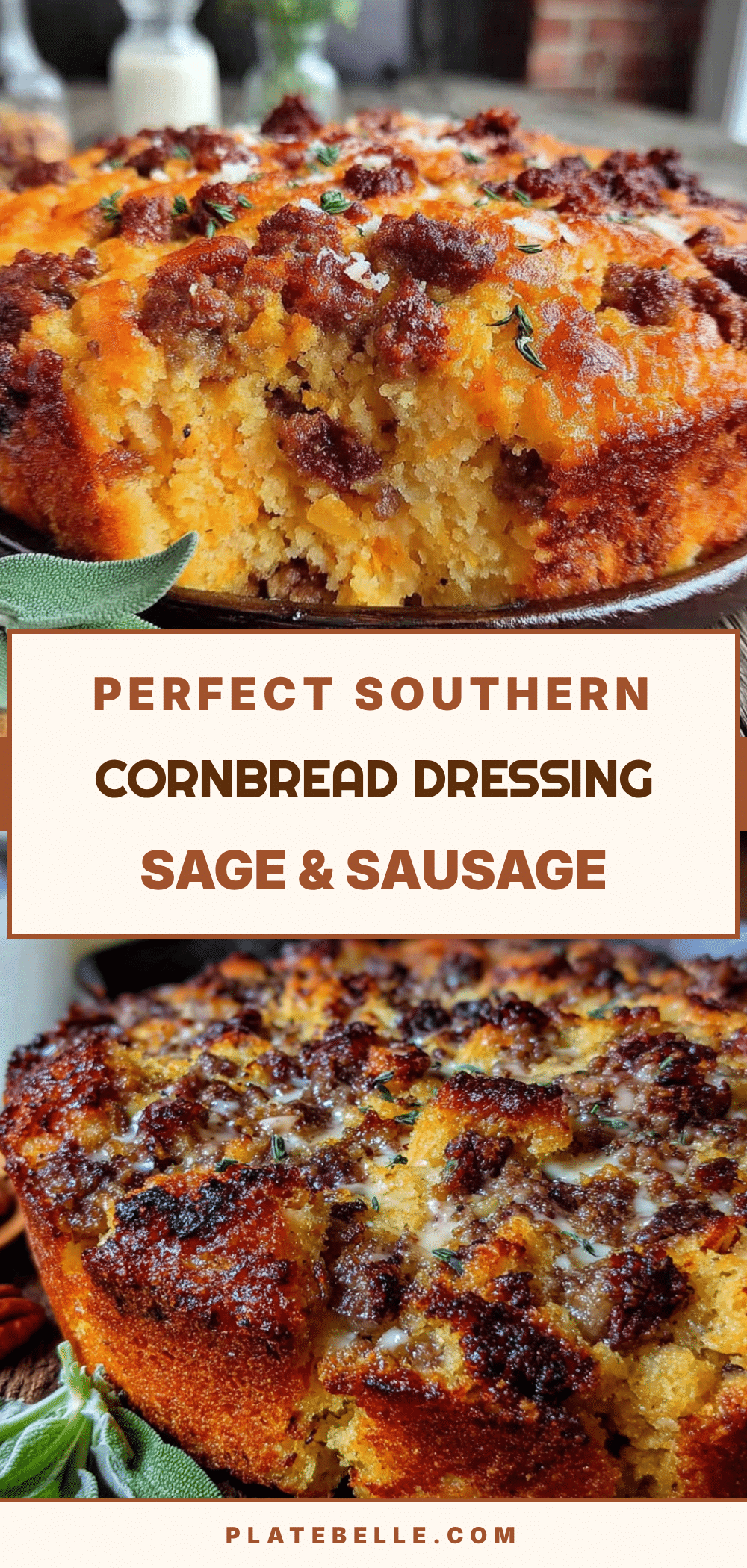southern cornbread dressing with sage and sausage recipe