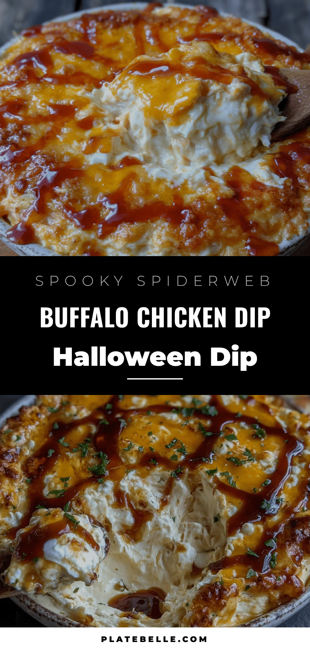 spiderweb buffalo chicken dip recipe