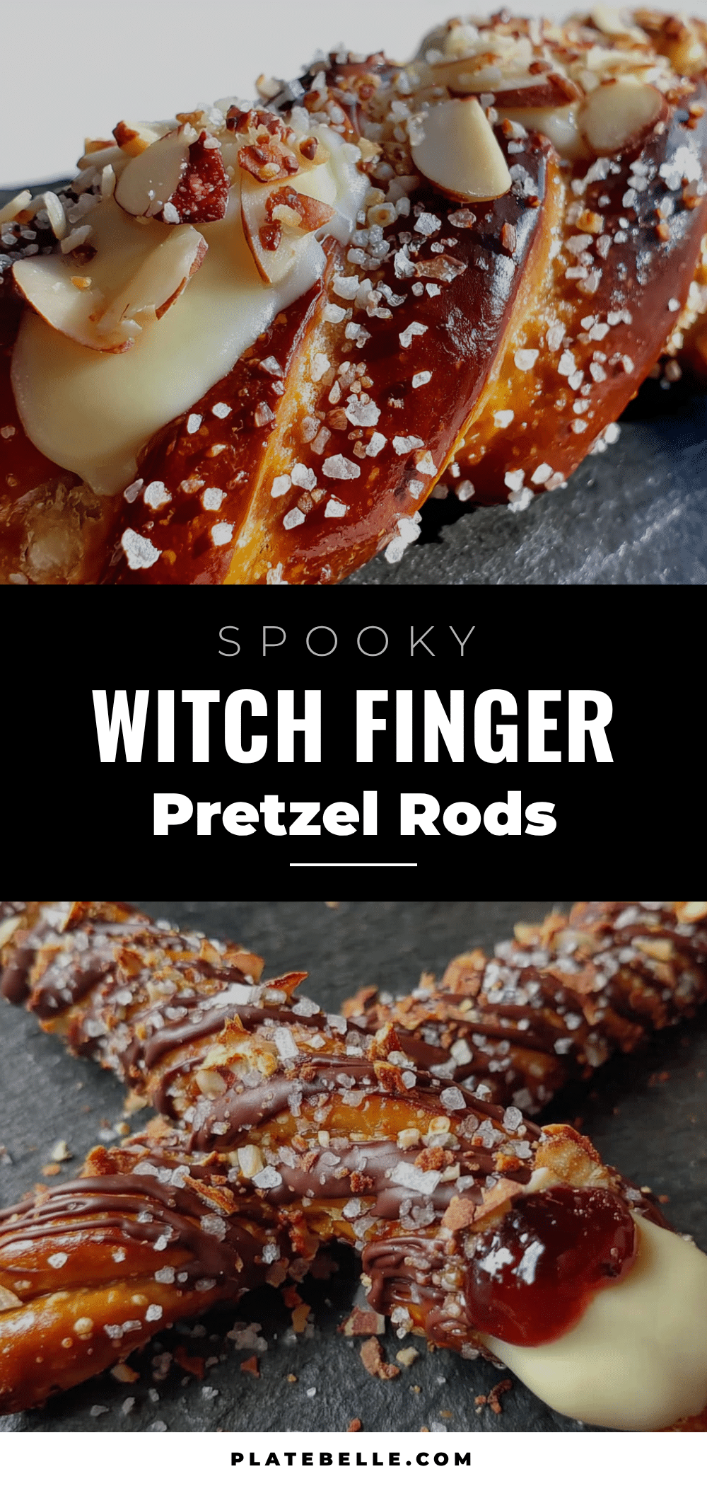 white chocolate witch finger pretzels recipe